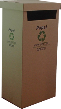 contenedor reciclaje de papel