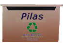 Contenedor reciclaje de pilas